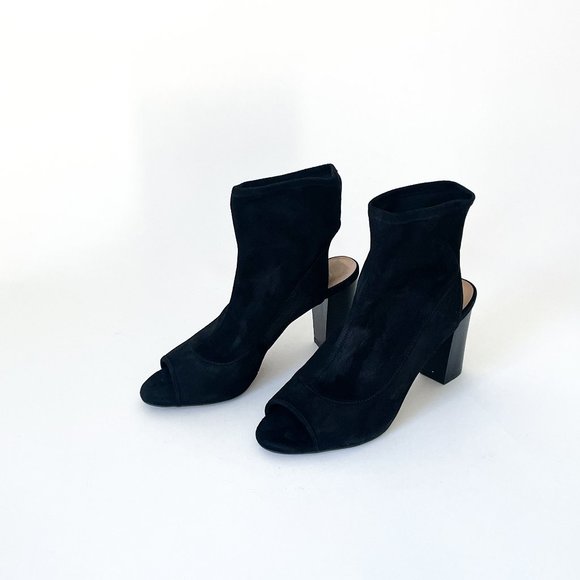 INC International Concepts Womens Kayden Fabric Peep Toe Ankle Black - 7… - Picture 6 of 7